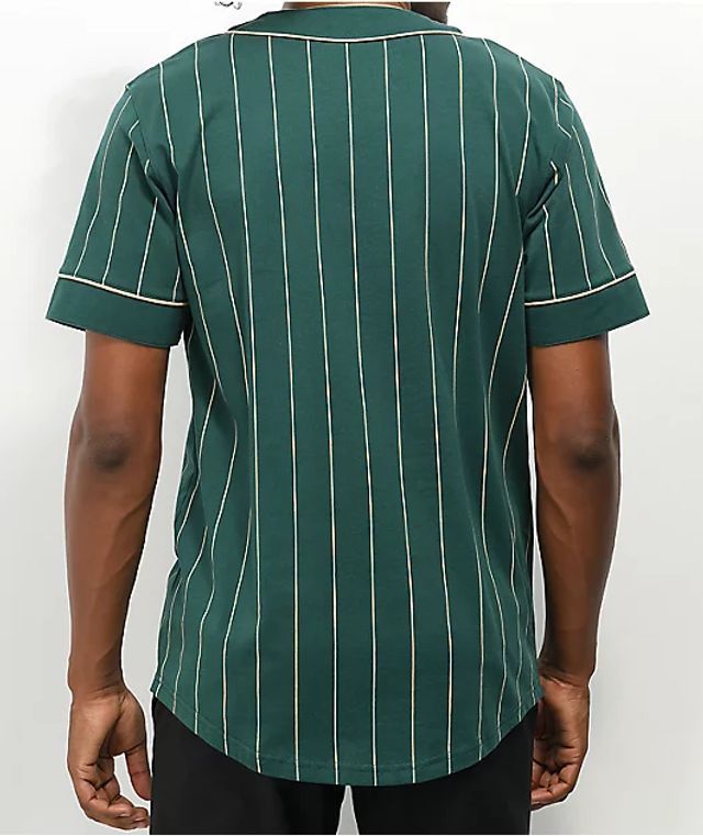 Empyre Chuck White & Black Pinstripe Baseball Jersey - Size L - White - Jerseys - Shirts - Men's Clothing at Zumiez