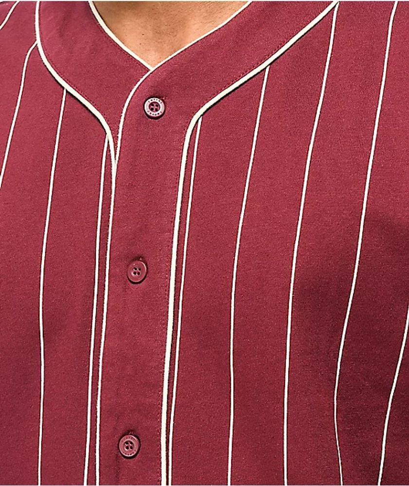 Empyre Chuck White & Black Pinstripe Baseball Jersey