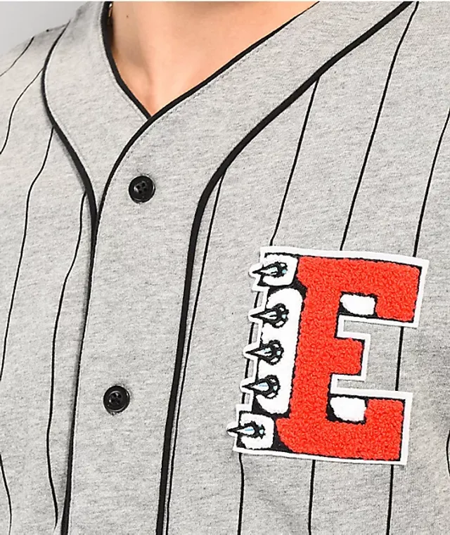 Empyre Chuck White & Black Pinstripe Baseball Jersey