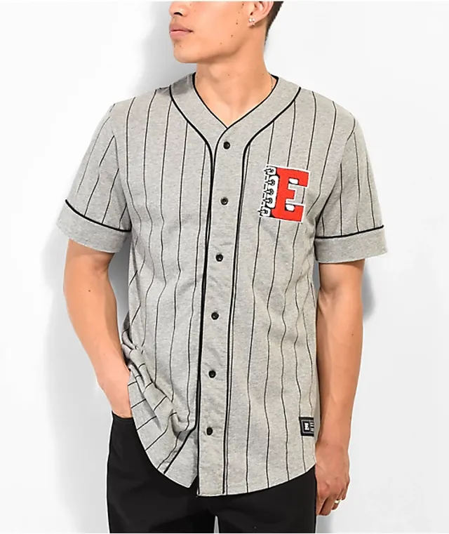 Empyre Chuck White & Black Pinstripe Baseball Jersey