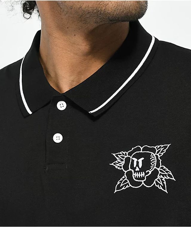 Empyre Chuck White & Black Pinstripe Baseball Jersey