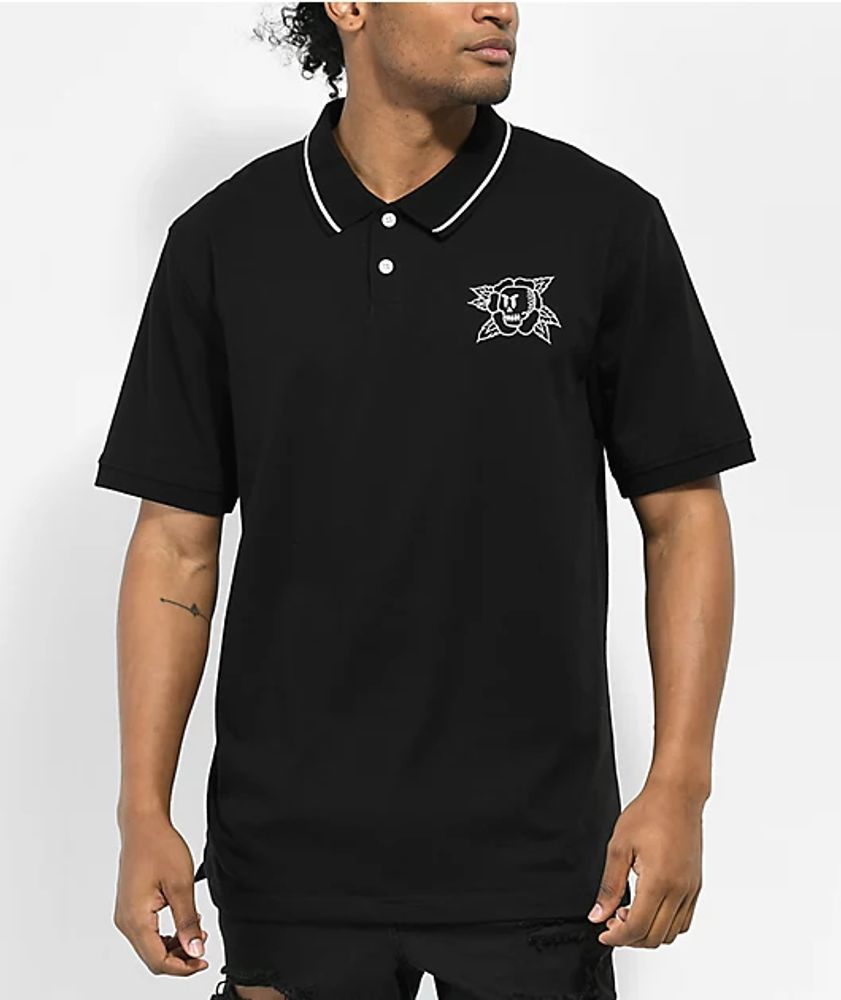 Empyre Down And Out Black Polo Shirt