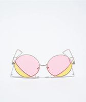 Empyre Duo Yellow & Pink Round Sunglasses