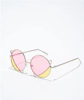Empyre Duo Yellow & Pink Round Sunglasses