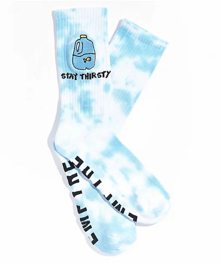 Empyre Gil! Blue Tie Dye Crew Socks