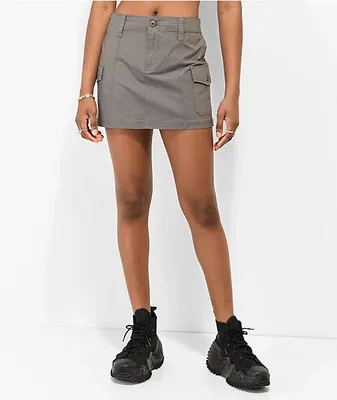 Empyre Harley Grey Cargo Mini Skirt