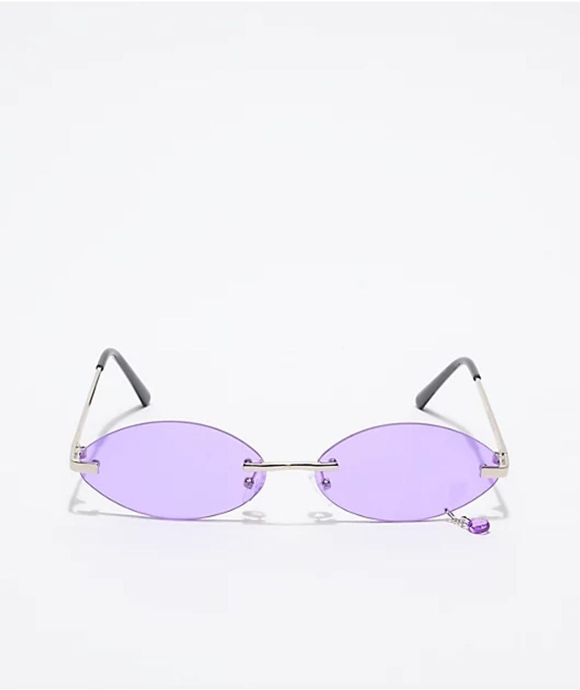 Empyre Jewel Round Lavender Sunglasses