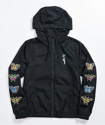 Empyre Kamryn Black Butterfly Windbreaker Jacket