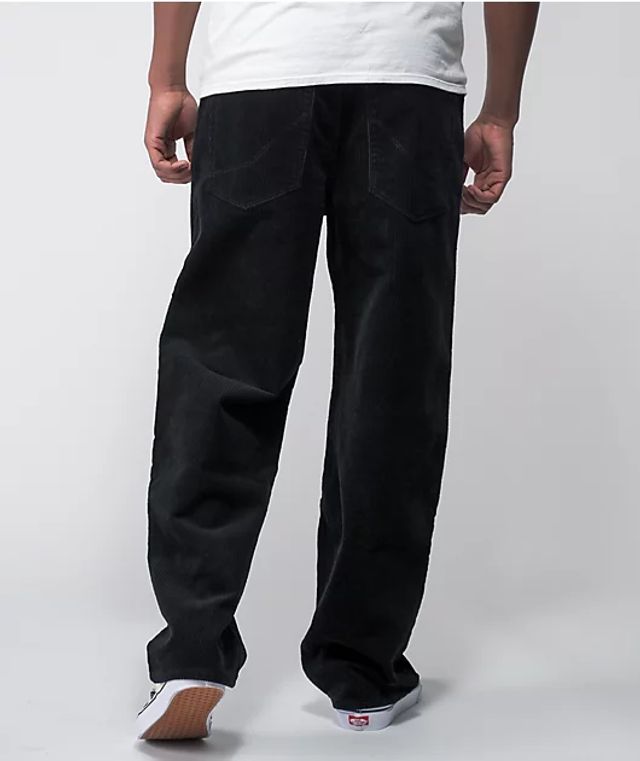 Empyre Loose Fit Black Corduroy Skate Pants