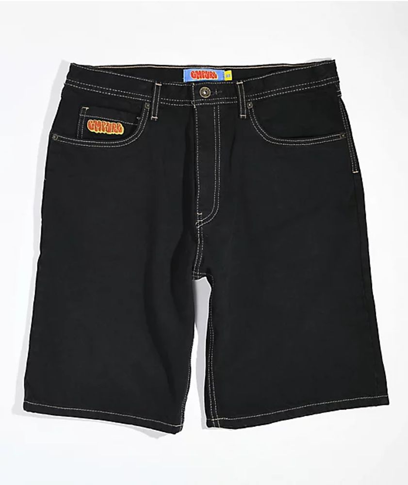 Empyre Loose Fit Blue Black Denim Skate Shorts | Foxvalley Mall