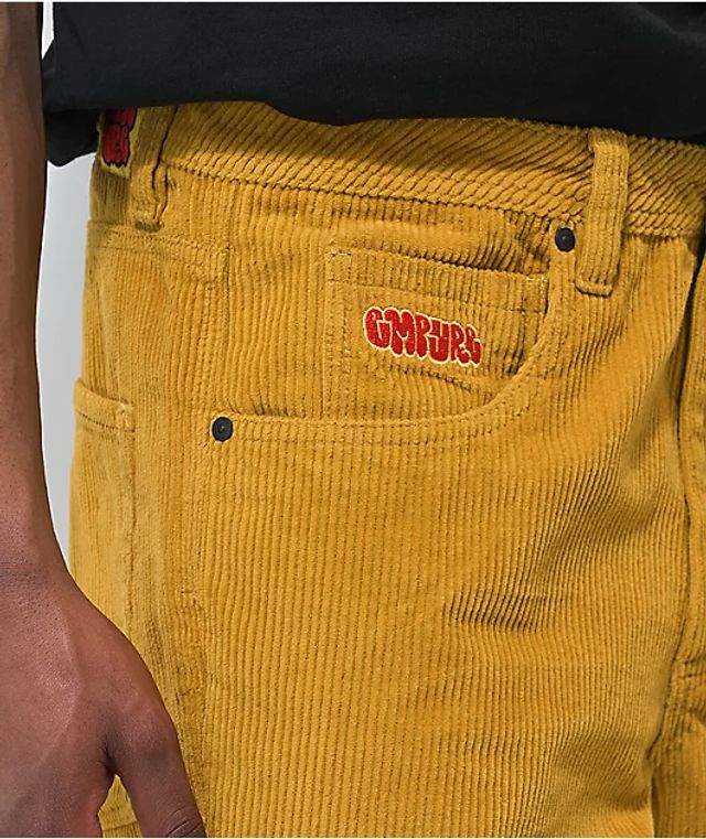 Empyre Loose Fit Golden Yellow Corduroy Skate Pants | Bramalea City Centre