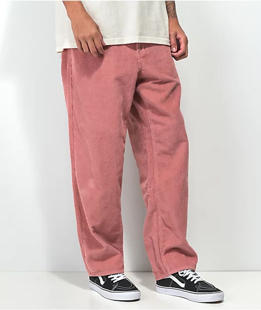 Empyre Skate Loose Fit Mauve Corduroy Pants