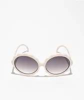 Empyre Sprout Flower Sun White Sunglasses