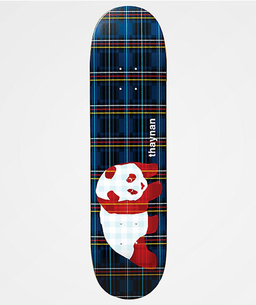 Enjoi Thaynan Plaid Panda 8.25" Skateboard Deck