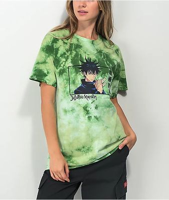 Hunter X Hunter Anime Gon Freecss Mens Green And White Tie Dye Tshirt  Large  Target