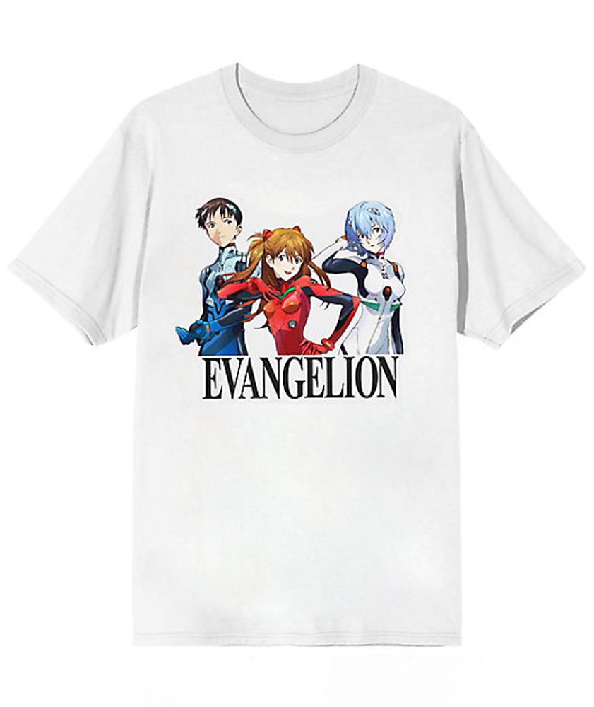 Zumiez Evangelion Characters White T-Shirt | Bramalea City Centre Zumiez Evangelion Characters White T-Shirt | Bramalea City Centre
