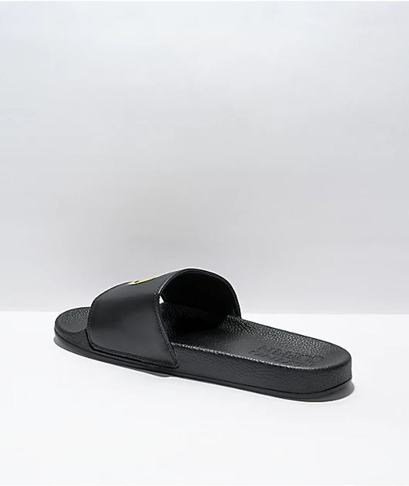 Flying Coffin GFY Black Slide Sandals