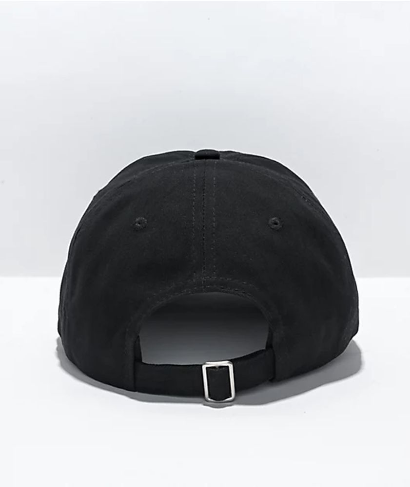 Flying Coffin Obsessed With Death Black Strapback Hat