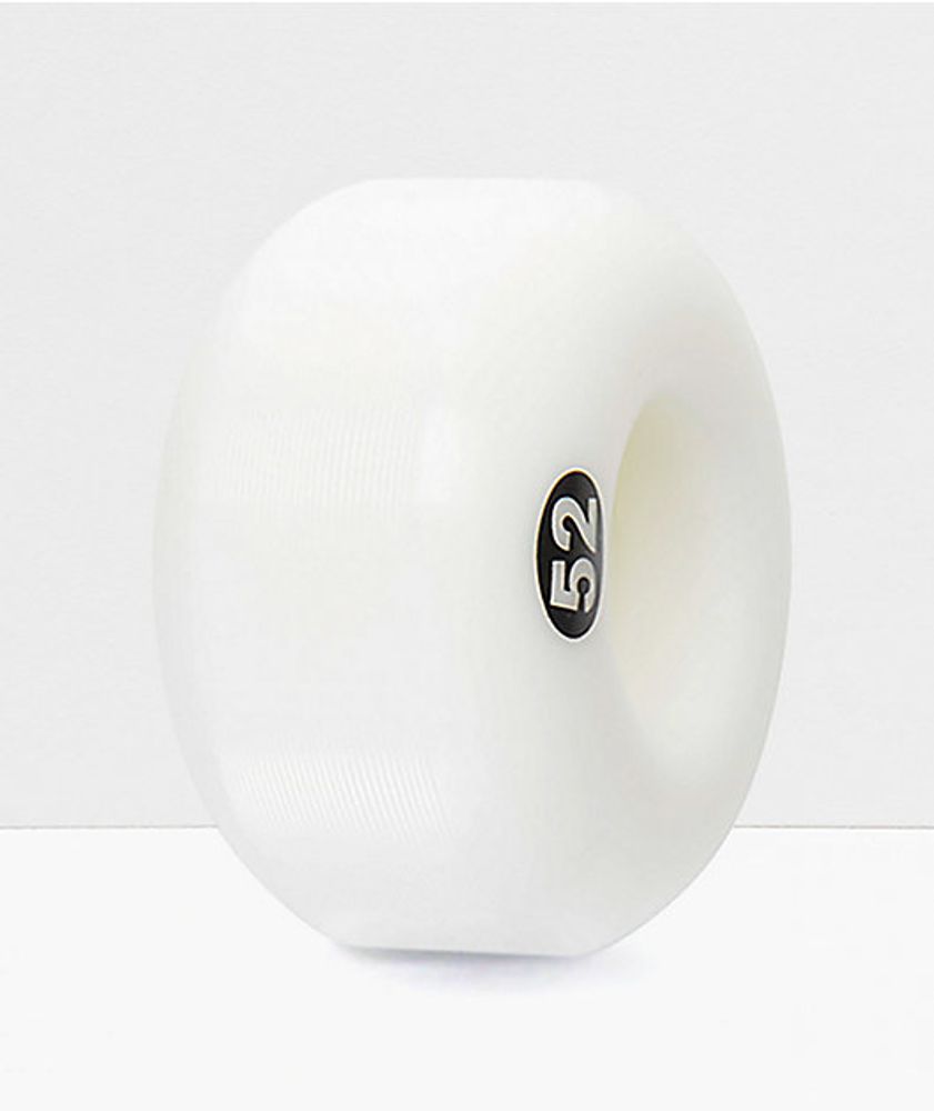 Form Solid White 52mm Skateboard Wheels