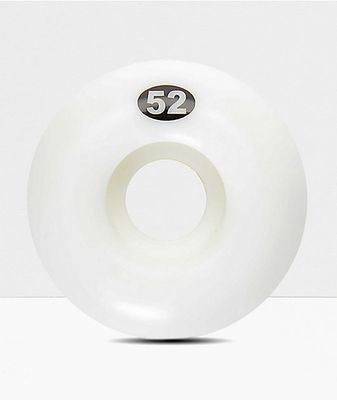 Form Solid White 52mm Skateboard Wheels