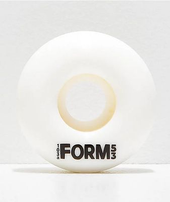 Form Solid White 53mm Skateboard Wheels