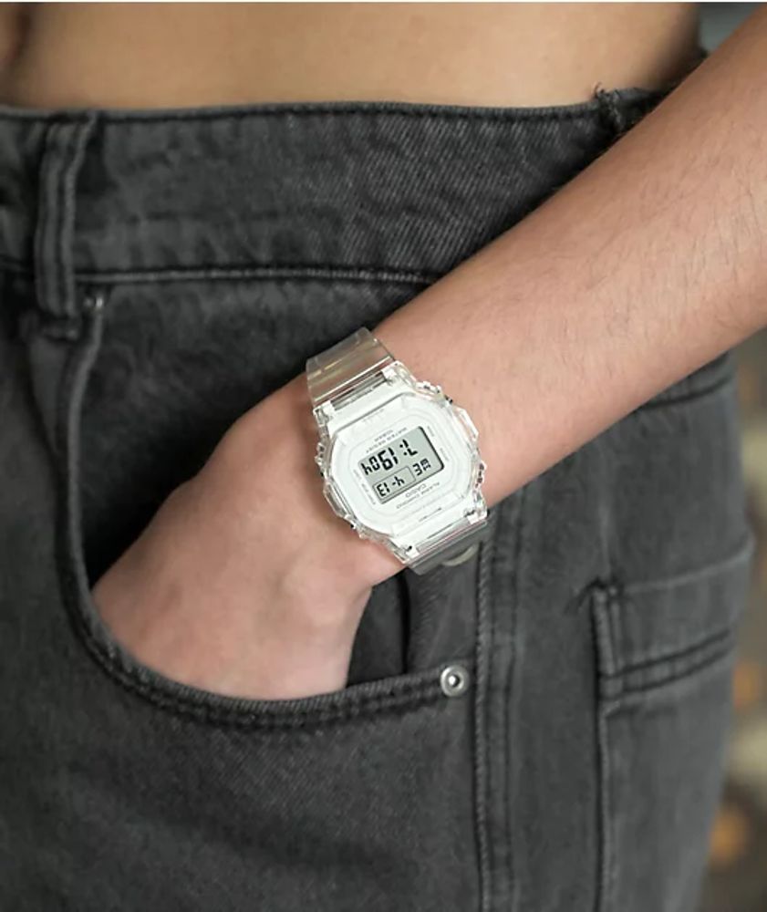 G-Shock BGD-565S-7 Clear & White Digital Watch