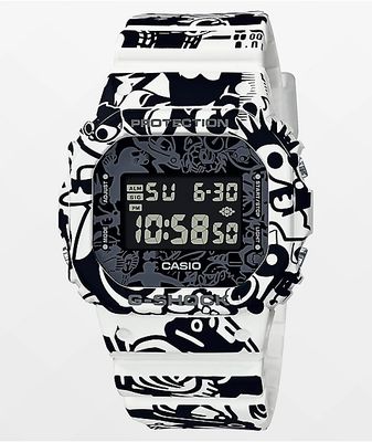 G-Shock DW5600GU-7 Black & White Digital Watch