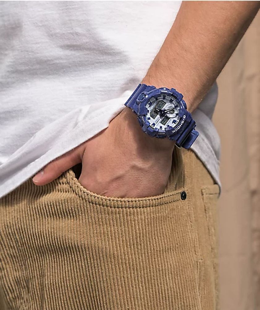 G-Shock GA700BWP-2A Blue & White Watch
