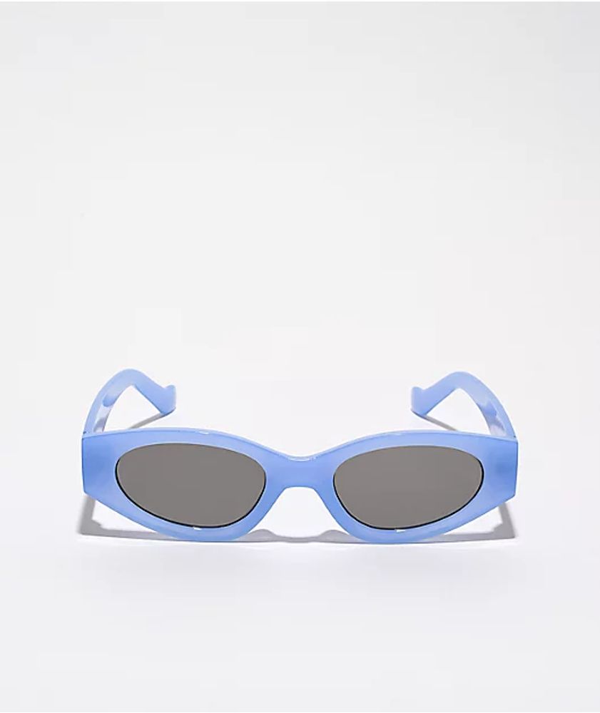 Geo Powder Blue Cat Eye Sunglasses