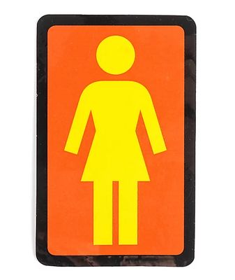 Girl OG Yellow & Orange Decal Sticker