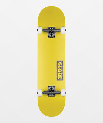 Globe Goodstock 7.75" Neon Yellow Skateboard Complete