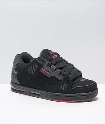 Globe Sabre Black, Charcoal, & Red Skate Shoes