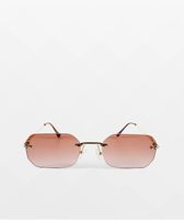 Gold & Pink Gradient Sunglasses