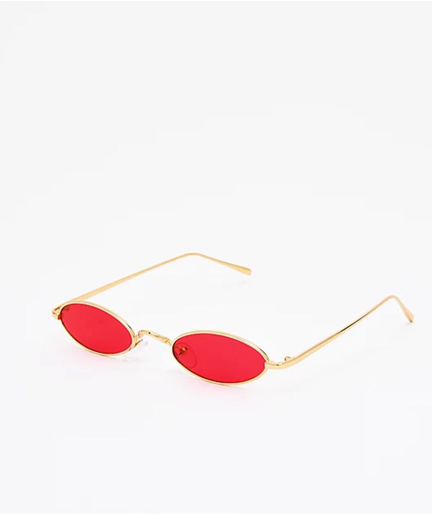 Golden Road Red & Gold Mini Sunglasses