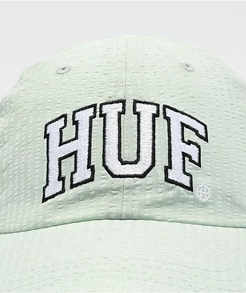 Huf Essentials Logo Light Blue Strapback Hat - One Size - Blue Strapback Hats - Hats at Zumiez