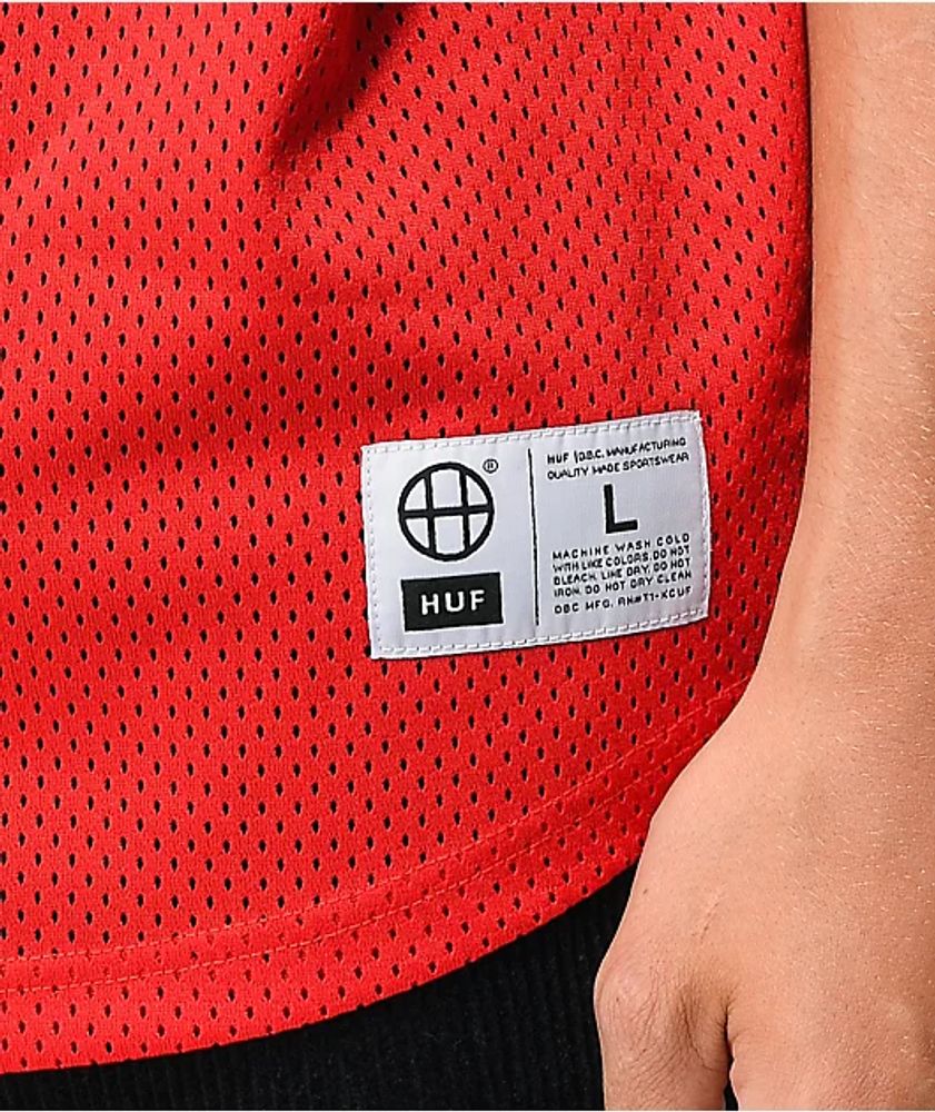 HUF Harlem Red Baseball Jersey