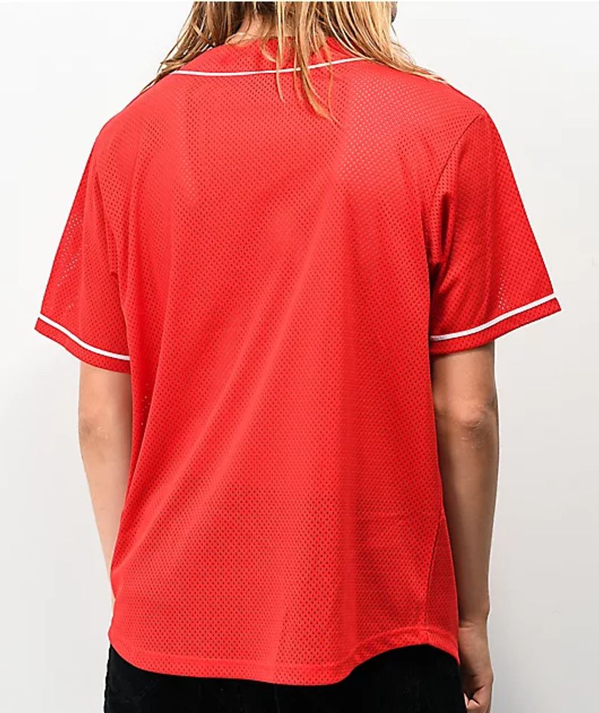 HUF Harlem Red Baseball Jersey