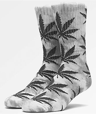 HUF Plantlife Grey Tie Dye Crew Socks