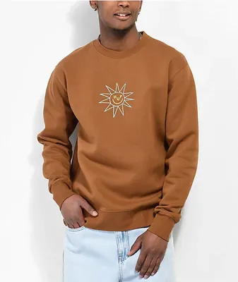 Thrasher Gonz Logo Brown Crewneck Sweatshirt