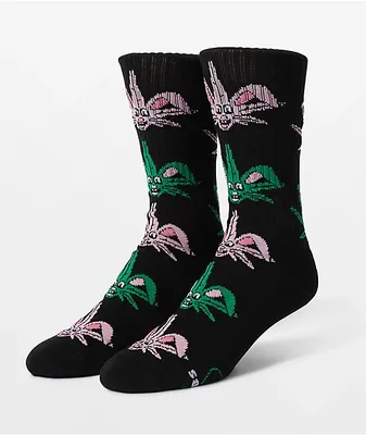 HUF x Freddie Gibbs Lucky Black, Pink & Green Crew Socks