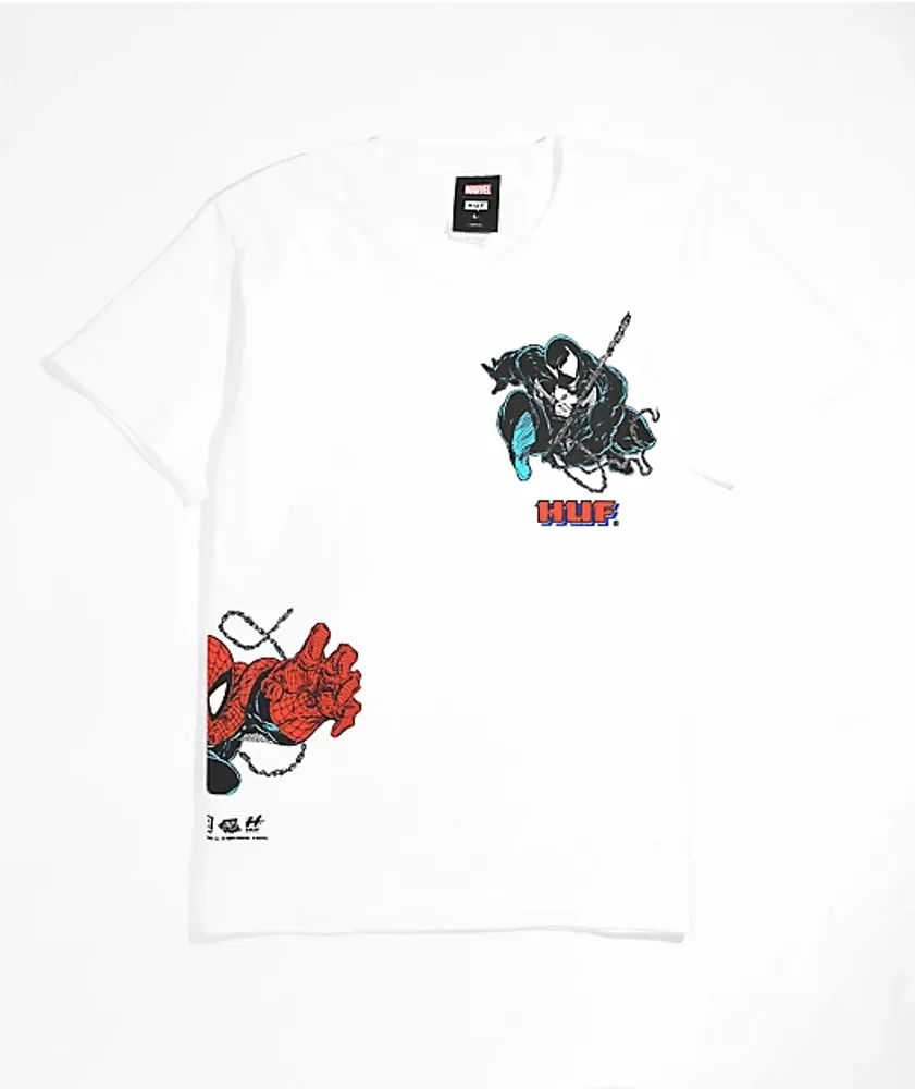 Huf x Spider-Man Face Off White T-Shirt