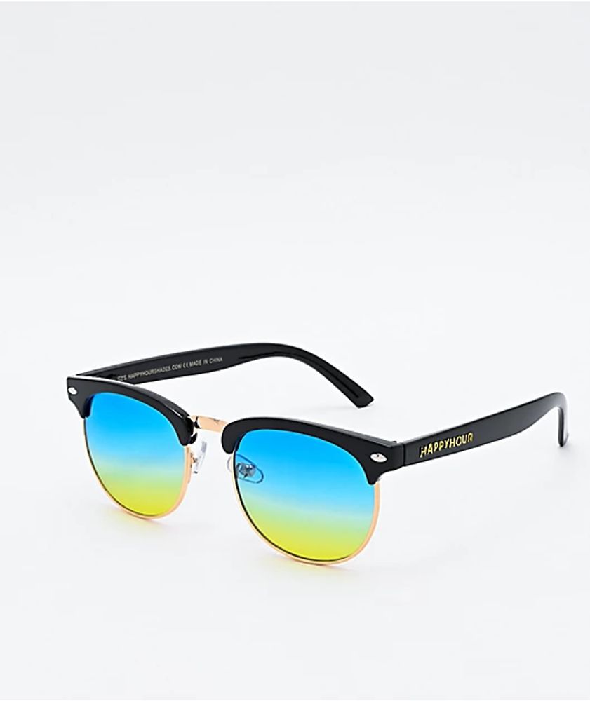 Happy Hour G2 Black & Gold Sunglasses