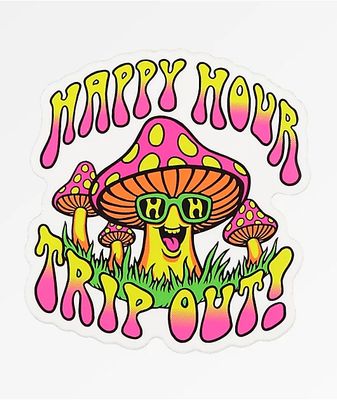 Happy Hour Trip Out Sticker