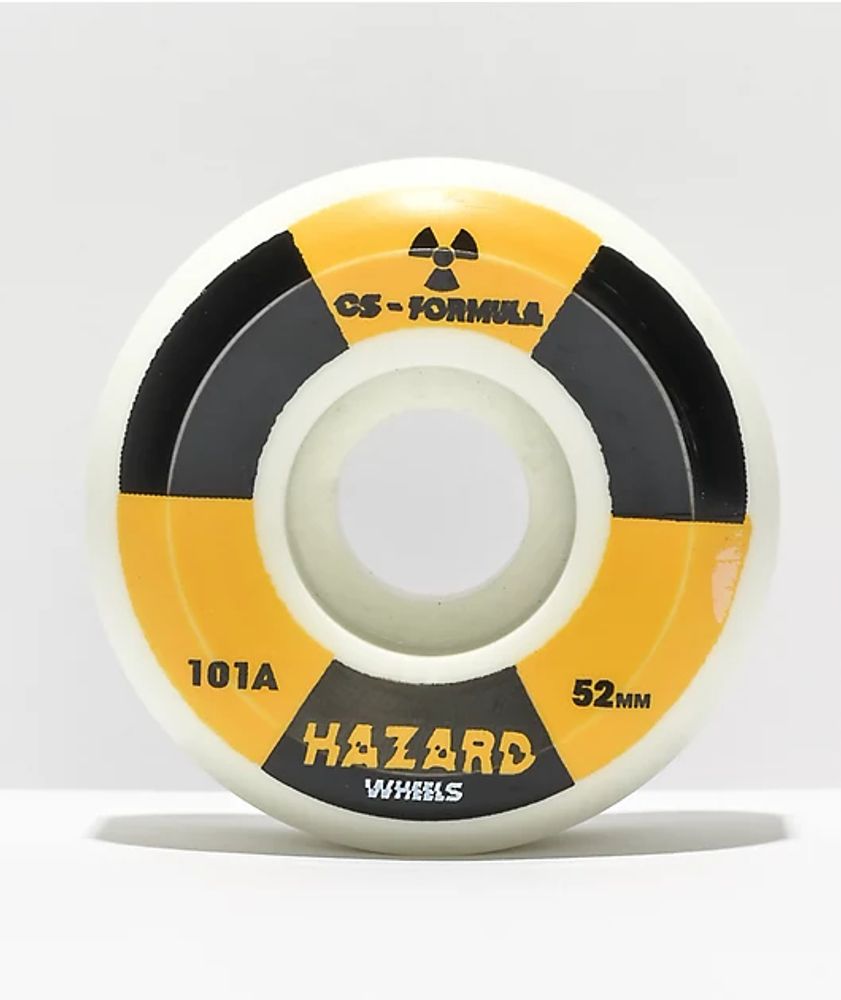 Hazard Sign 52mm 101a Conical Skateboard Wheels