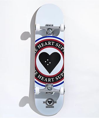 Heart Supply Insignia White 8.25" Skateboard Complete