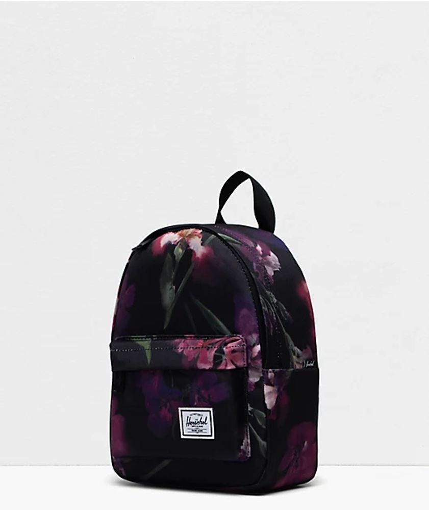Herschel Supply Co. Classic Iris Watercolor Black Mini Backpack