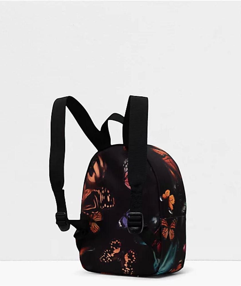 Herschel Supply Co. Classic Warp Butterflies Black Mini Backpack
