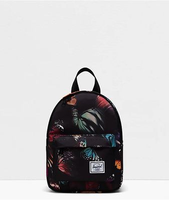 Herschel Supply Co. Classic Warp Butterflies Black Mini Backpack