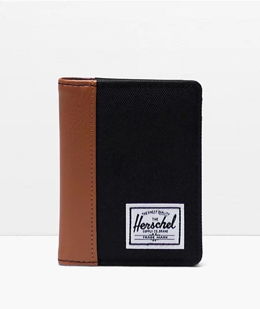 Herschel Supply Co. Gordon Black Canvas Bifold Wallet