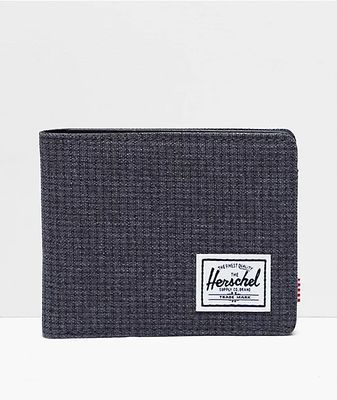 Herschel Supply Co. Hank Shadow Grid Black Bifold Wallet